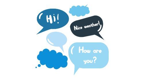 small talk and hospitality